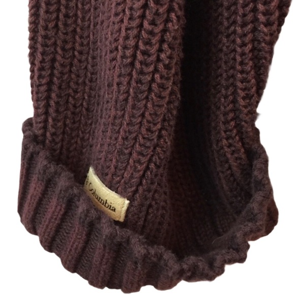 Columbia purple chunky knit crewneck sweater M - Picture 6 of 7